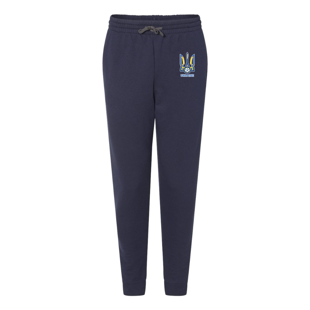 Men's Ukraine National Football Soccer Team JERZEES Nublend Joggers