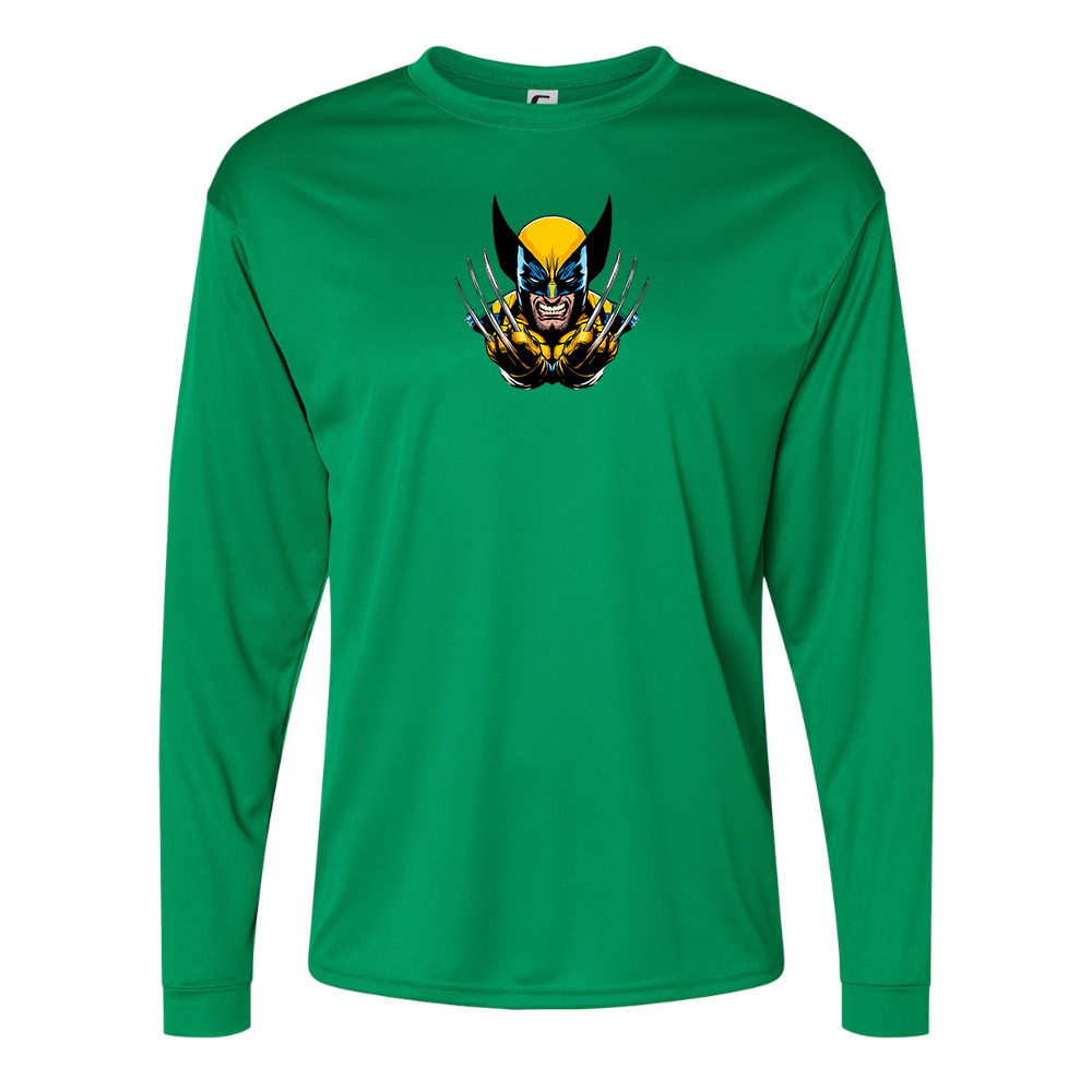 Men's Wolverine 2025 Art   Performance Long Sleeve T-Shirt