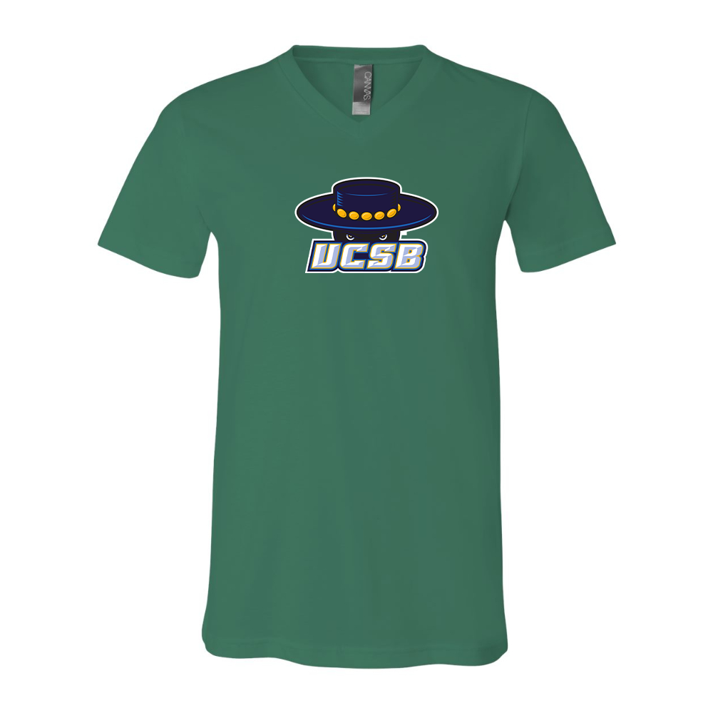 UCSB Gauchos BELLA  CANVAS - Jersey V-Neck T-Shirt