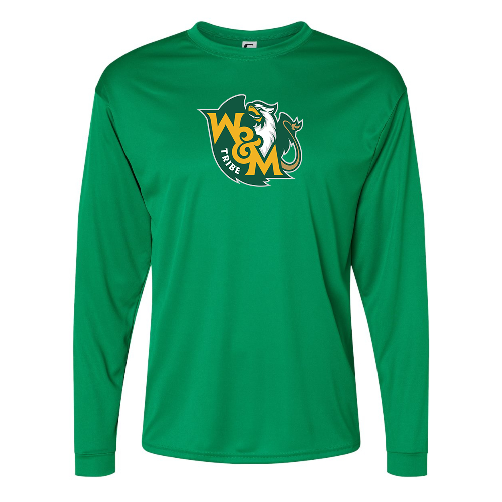 Men's William and Mary Tribe Performance Long Sleeve T-Shirt