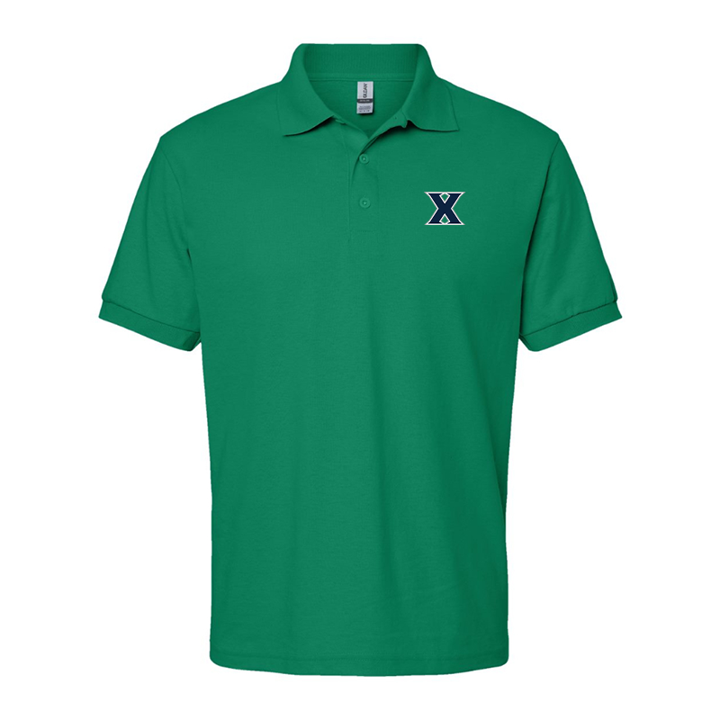 Men's Xavier Musketeers  Gildan Dry Blend Jersey Polo