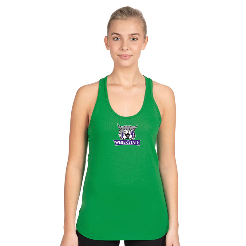 Women's Weber State Wildcats Next Level Ideal Racerback Tank