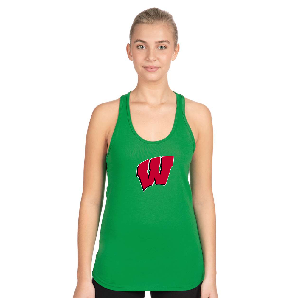 Women's Wisconsin Badgers Next Level Ideal Racerback Tank
