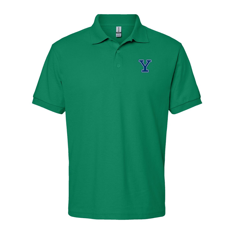 Men's Yale Bulldogs Gildan Dry Blend Jersey Polo