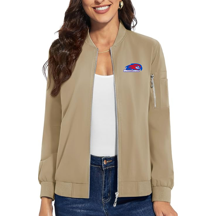 Women's   UMass Lowell River Hawks  Premium Bomber Jacket Outerwear
