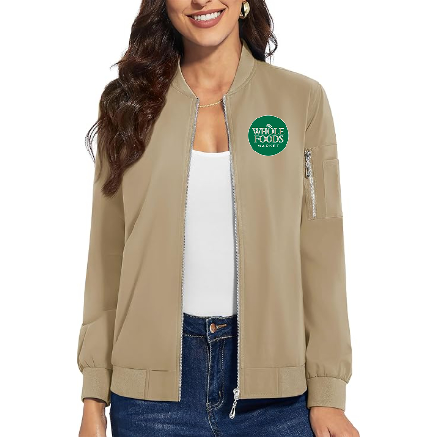 Women's Whole Foods Market Premium Bomber Jacket Outerwear