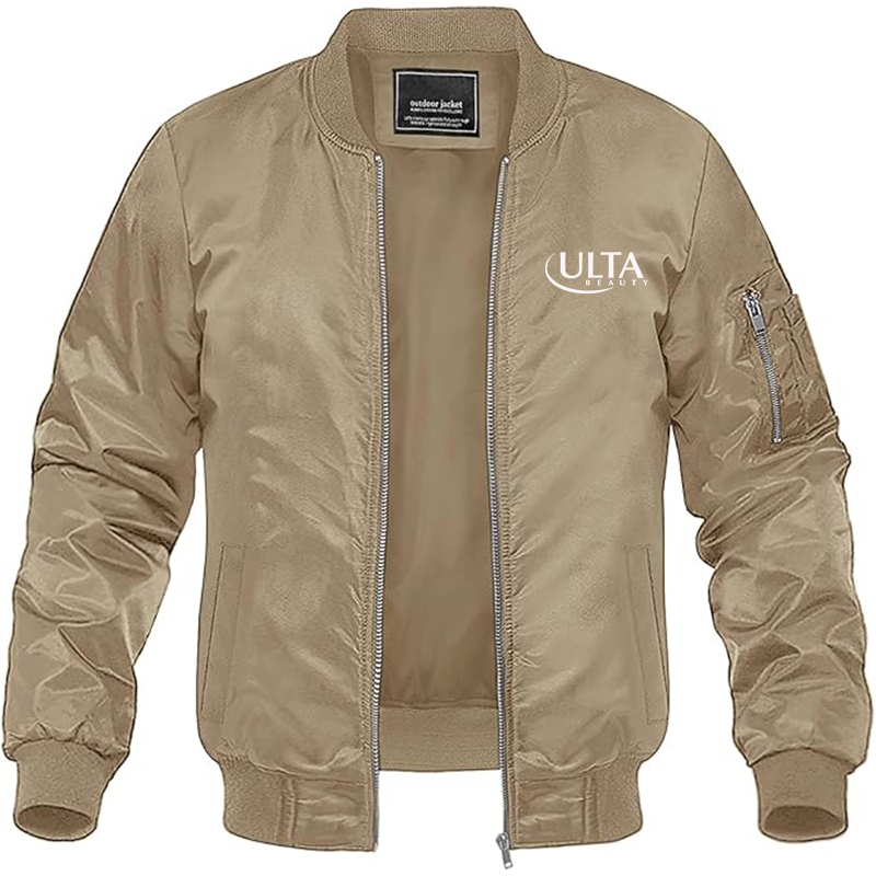 Men's Ulta Beauty  Lightweight Bomber Jacket Windbreaker Softshell Varsity Jacket Coat