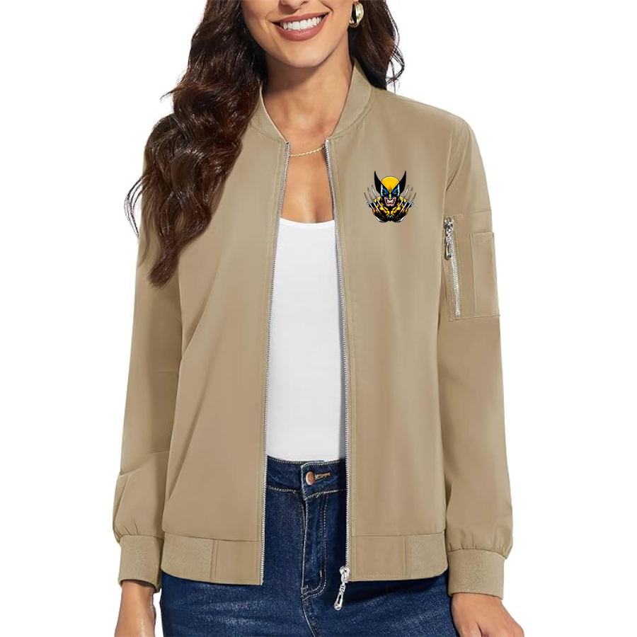 Women's   Wolverine 2025 Art    Premium Bomber Jacket Outerwear