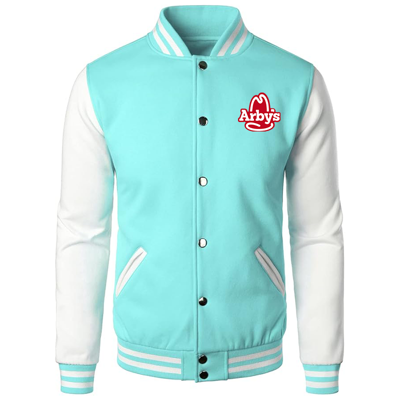Men's  Arbys Varsity Baseball Jacket Cotton Blend Letterman Jackets