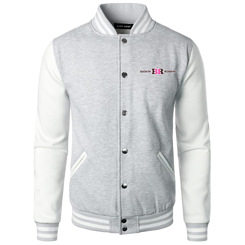 Men's  Baskin-Rоbbins Varsity Baseball Jacket Cotton Blend Letterman Jackets
