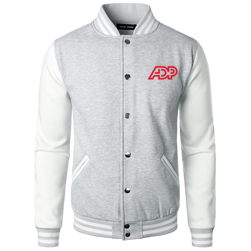 Men's  ADP Varsity Baseball Jacket Cotton Blend Letterman Jackets