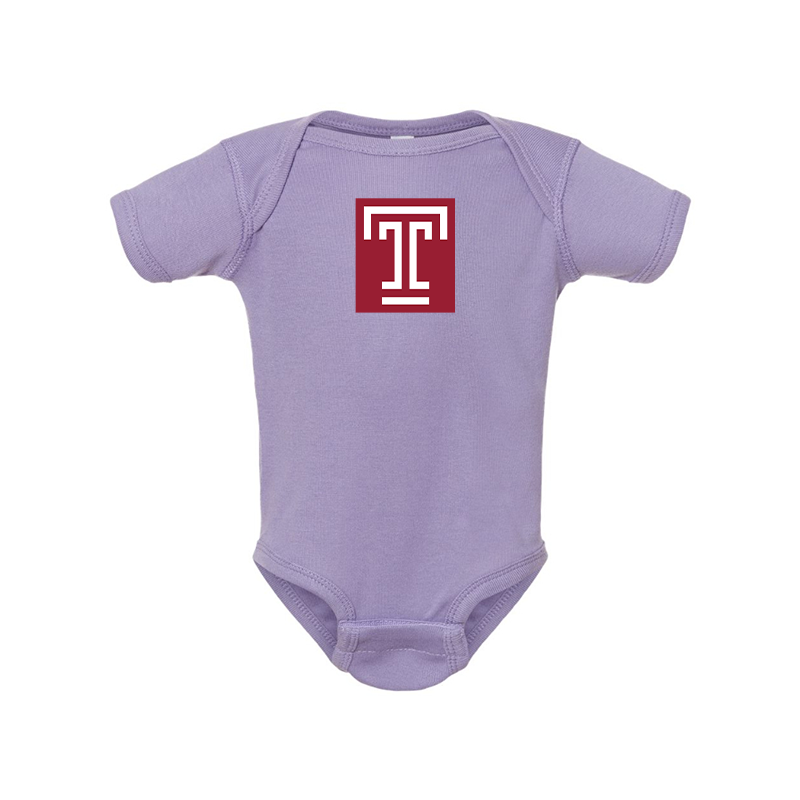 Temple Owls  Rabbit Skins Infant Baby Rib Bodysuit