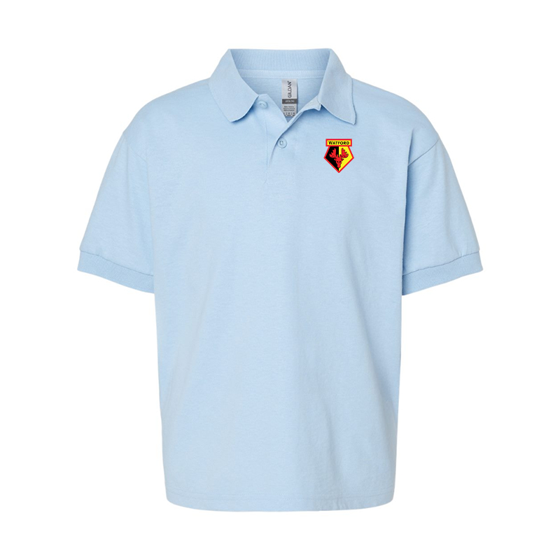 Youth Watford Soccer Gildan Dry Blend Jersey Polo