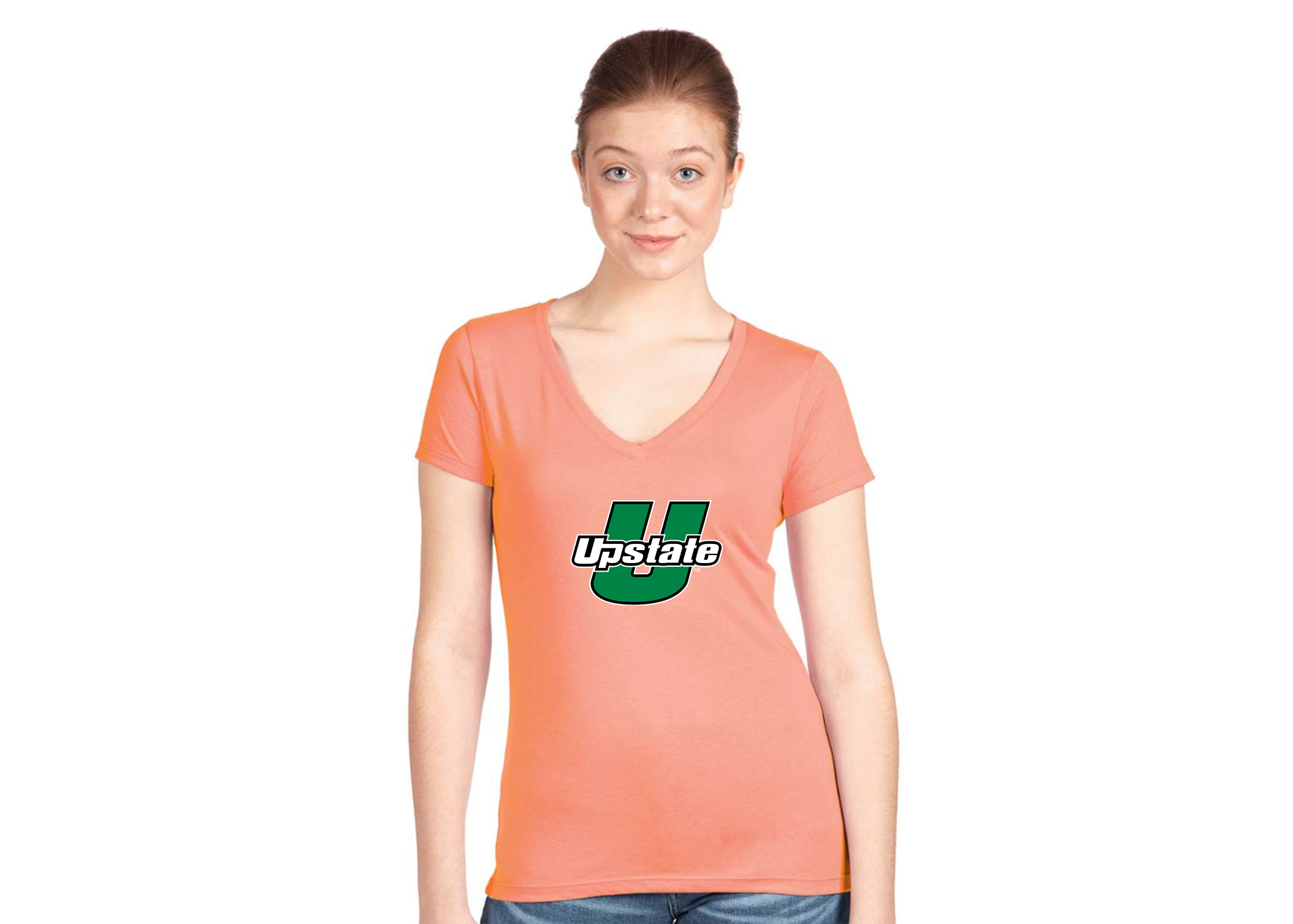 Women's USC Upstate Spartans Next Level V-Neck T-Shirt