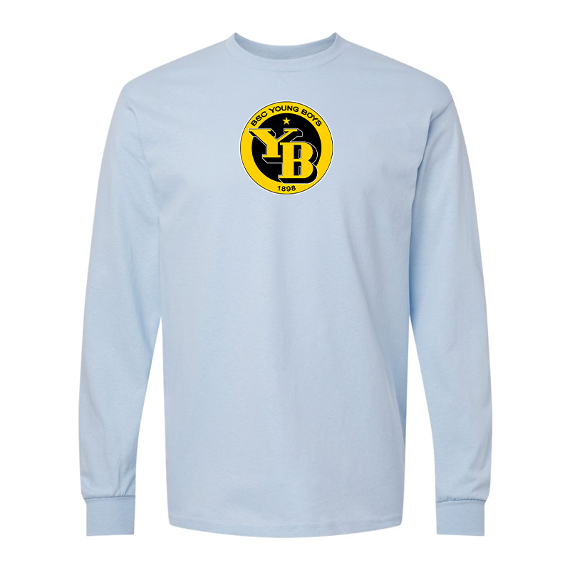 Men's Young Boys Soccer Gildan Heavy Cotton Long Sleeve T-Shirt