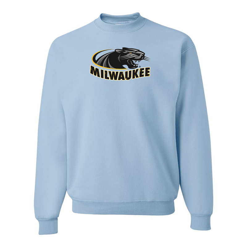 Men's Wisconsin Milwaukee Panthers JERZEES NuBlend Crewneck Sweatshirt