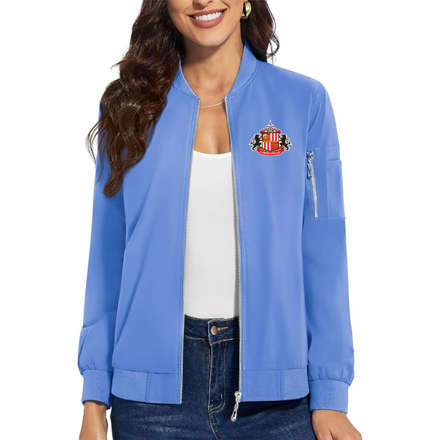 Women's Sunderland AFC Soccer  Premium Bomber Jacket Outerwear