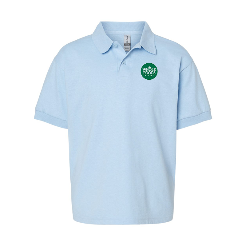 Youth Whole Foods Market Gildan Dry Blend Jersey Polo