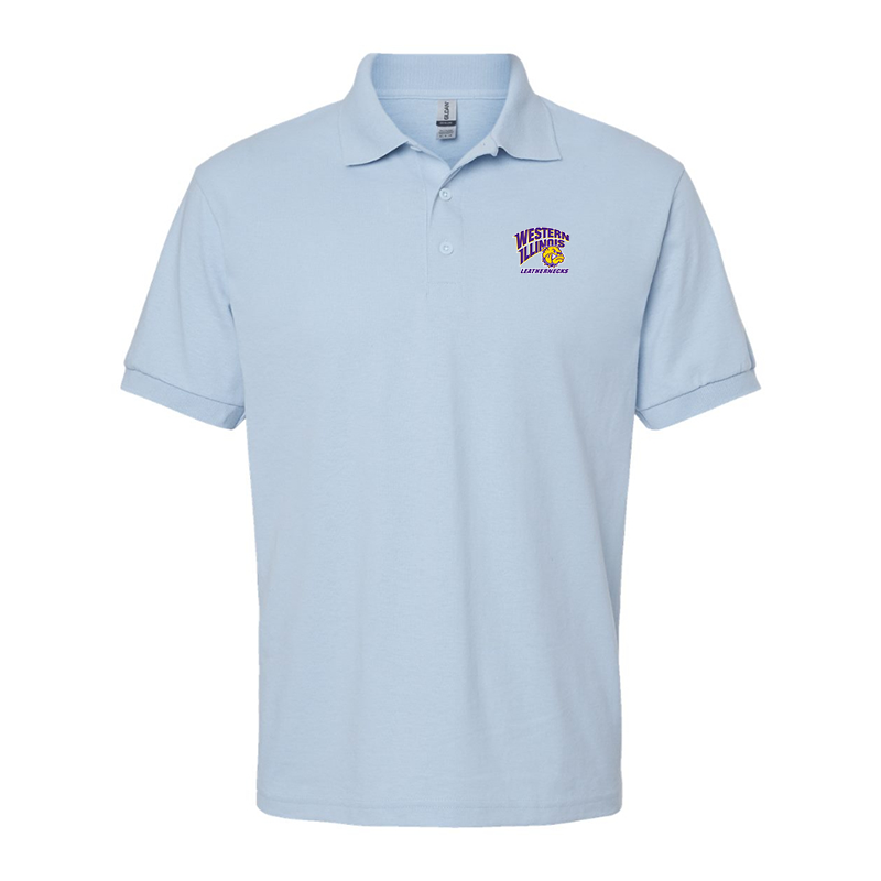 Men's Western Illinois Leathernecks Gildan Dry Blend Jersey Polo