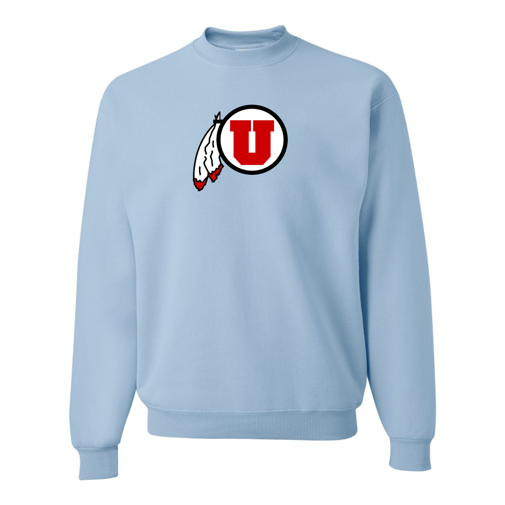Men's Utah Utes JERZEES NuBlend Crewneck Sweatshirt