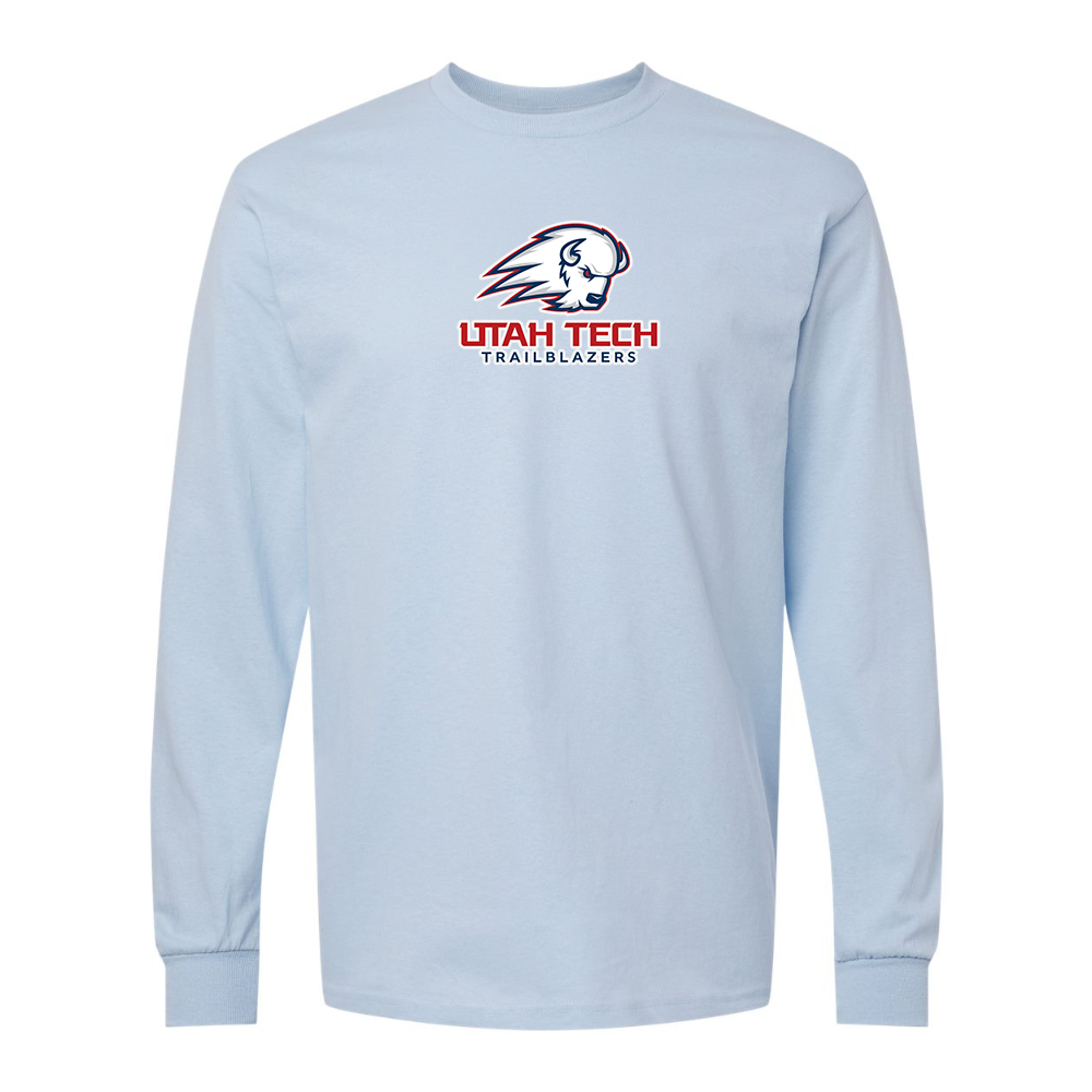 Men's Utah Tech Trailblazers Gildan Heavy Cotton Long Sleeve T-Shirt