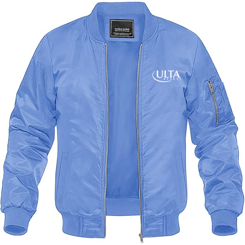 Men's Ulta Beauty  Lightweight Bomber Jacket Windbreaker Softshell Varsity Jacket Coat