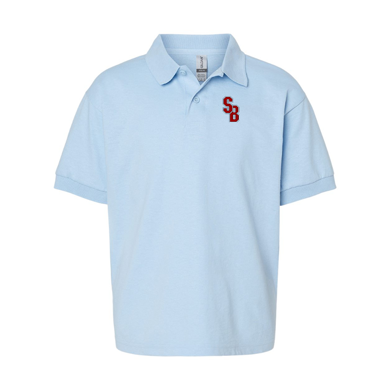 Youth Stony Brook Seawolves Gildan Dry Blend Jersey Polo
