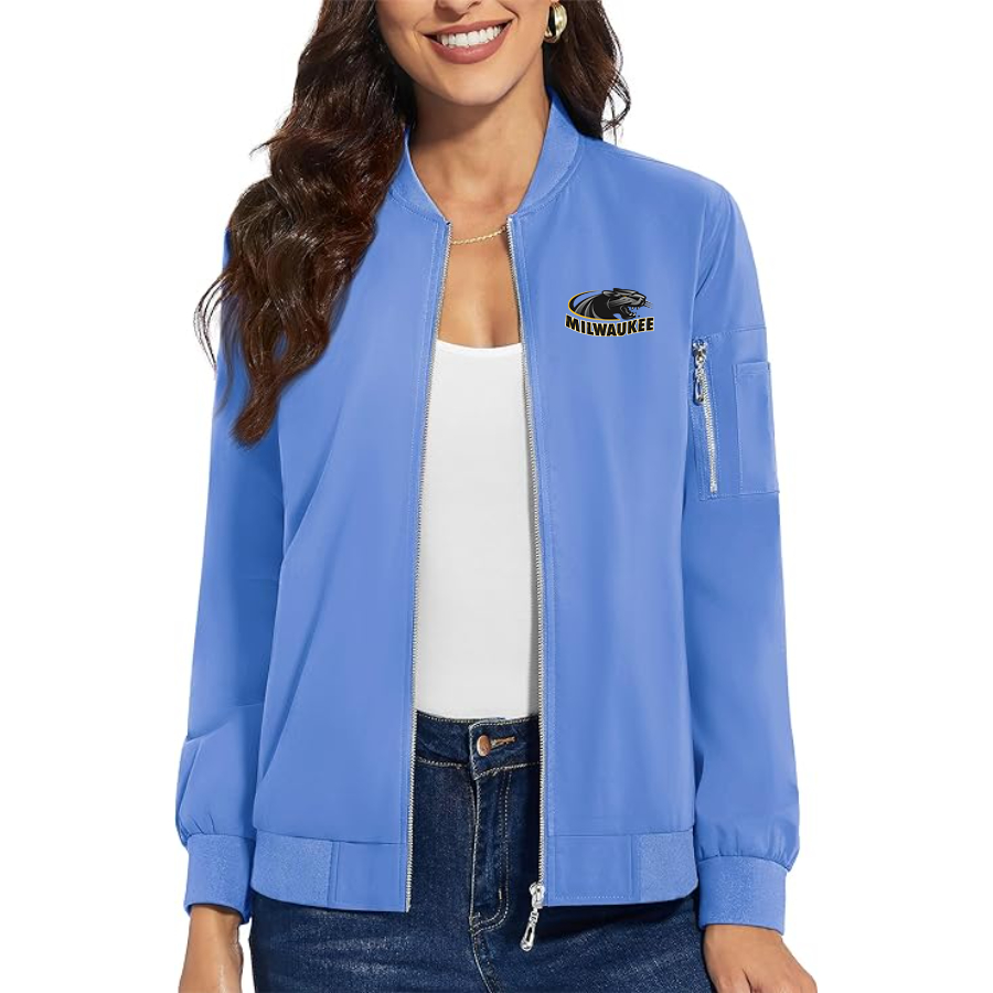 Women's Wisconsin Milwaukee Panthers Premium Bomber Jacket Outerwear