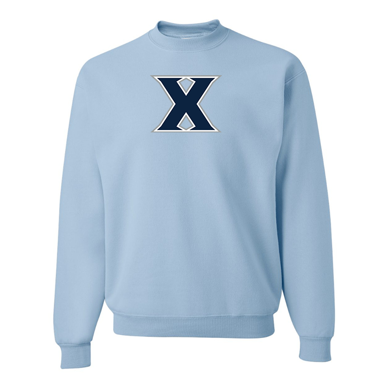 Men's Xavier Musketeers JERZEES NuBlend Crewneck Sweatshirt