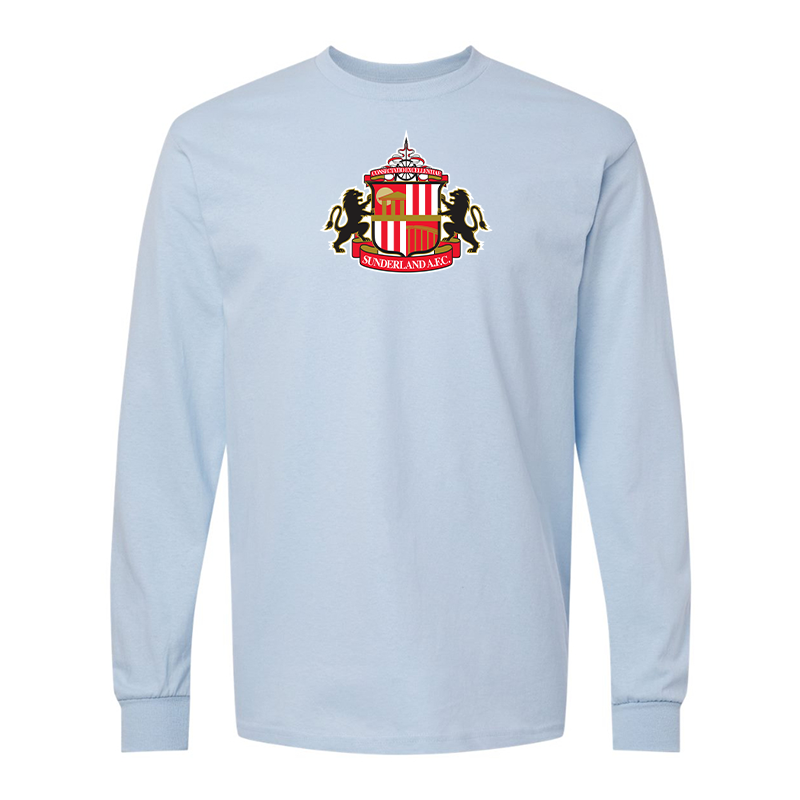 Men's  Sunderland AFC Soccer Gildan Heavy Cotton Long Sleeve T-Shirt