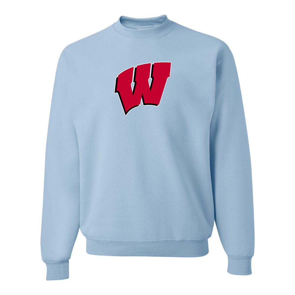 Men's Wisconsin Badgers JERZEES NuBlend Crewneck Sweatshirt