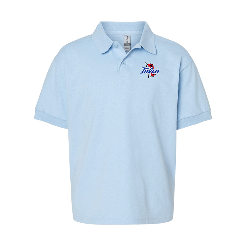 Youth Tulsa Golden Hurricane Gildan Dry Blend Jersey Polo