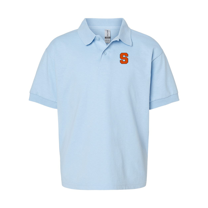 Youth Syracuse Orange Gildan Dry Blend Jersey Polo