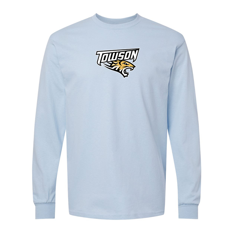 Men's Towson Tigers Gildan Heavy Cotton Long Sleeve T-Shirt