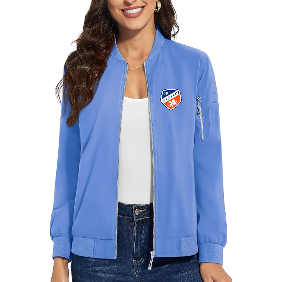 Women's FC Cincinnati Premium Bomber Jacket Outerwear