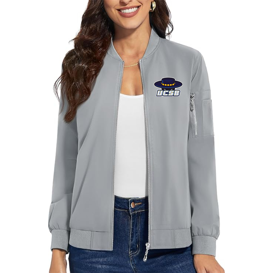 Women's UCSB Gauchos Premium Bomber Jacket Outerwear