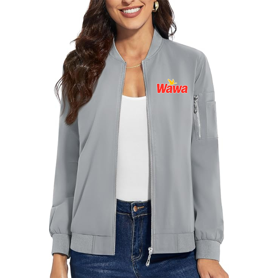 Women's  Wawa Gas Station Premium Bomber Jacket Outerwear