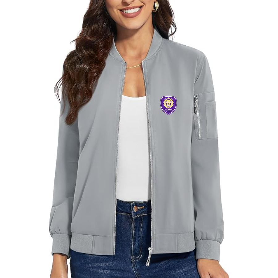 Women's Orlando City Soccer  Premium Bomber Jacket Outerwear