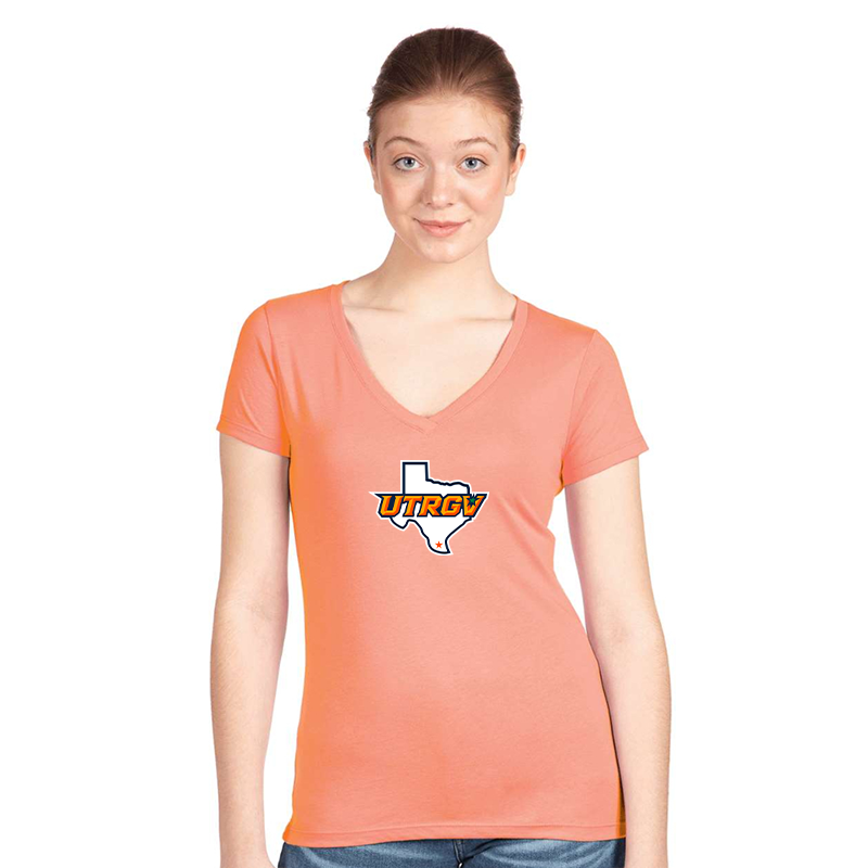 Women's UTRGV Vaqueros  Next Level V-Neck T-Shirt