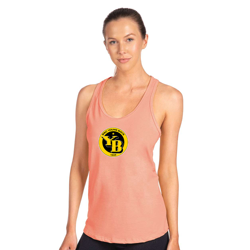 Women's Young Boys Soccer Next Level Ideal Racerback Tank