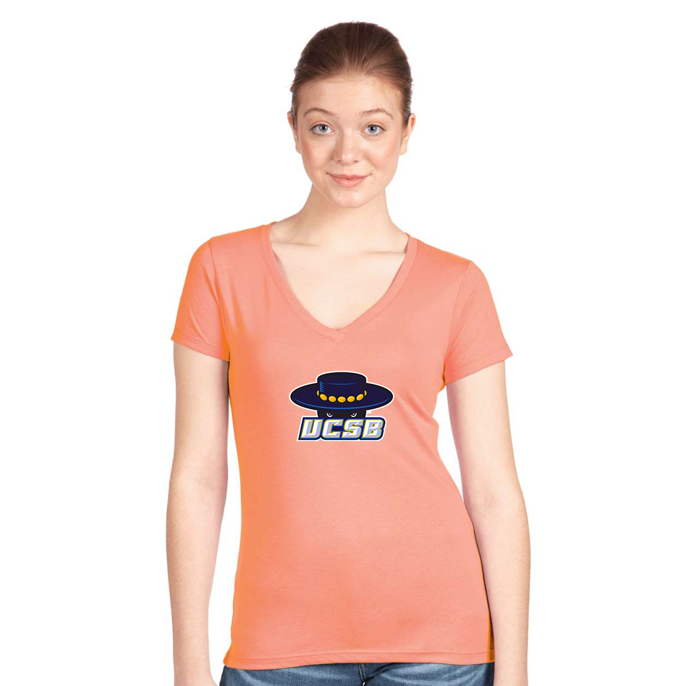 Women's UCSB Gauchos  Next Level V-Neck T-Shirt