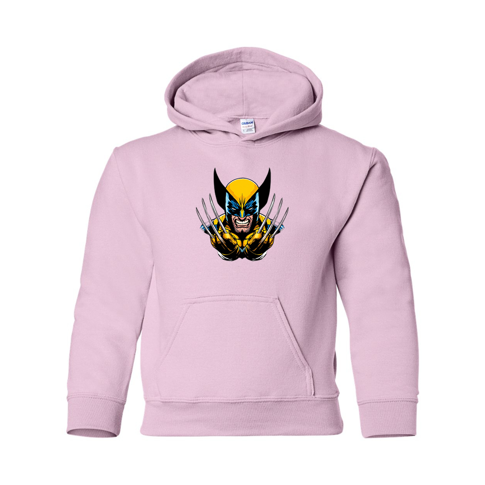 Youth Wolverine 2025 Art  Gildan Heavy Blend  Hooded Sweatshirt