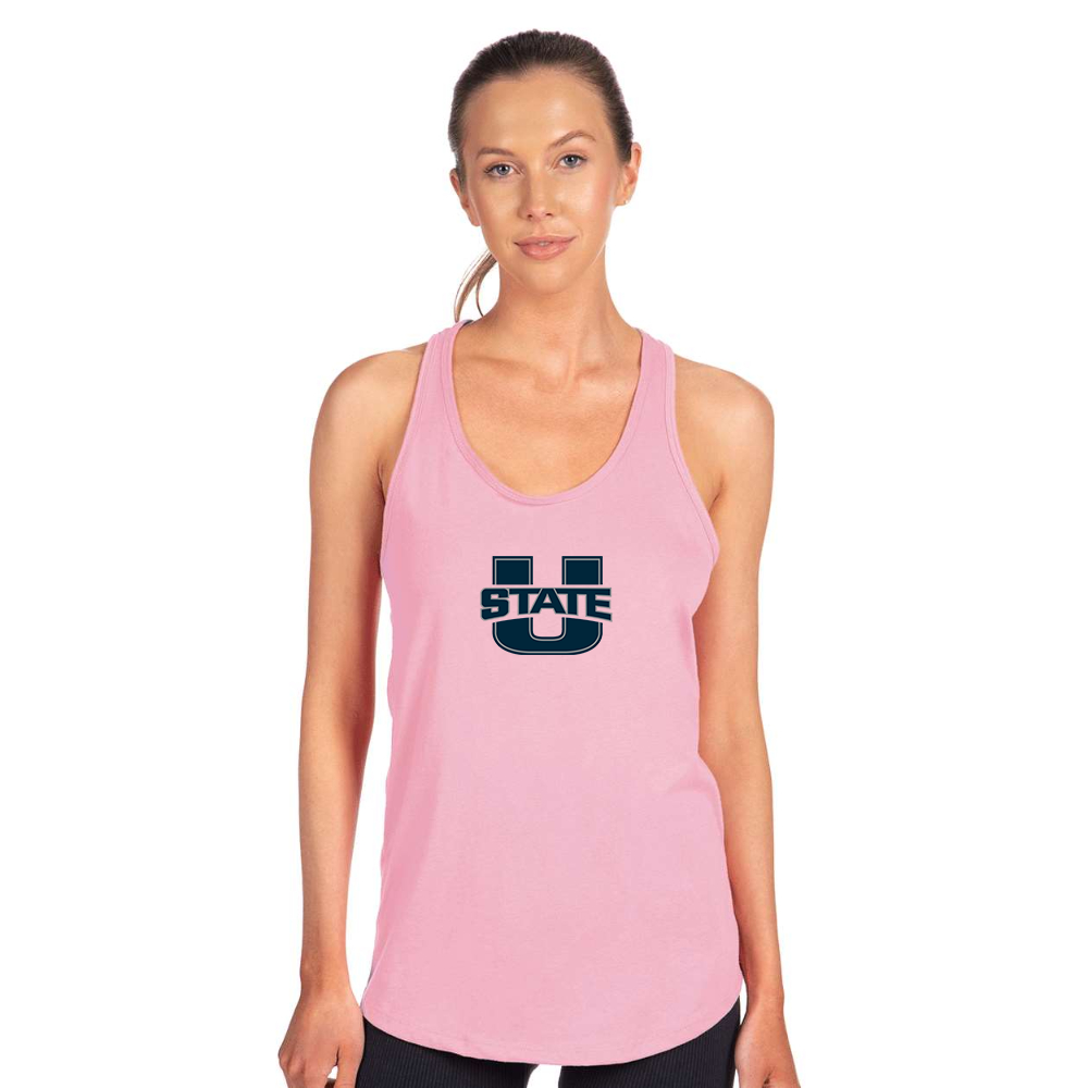 Women's Utah State Aggies   Next Level Ideal Racerback Tank