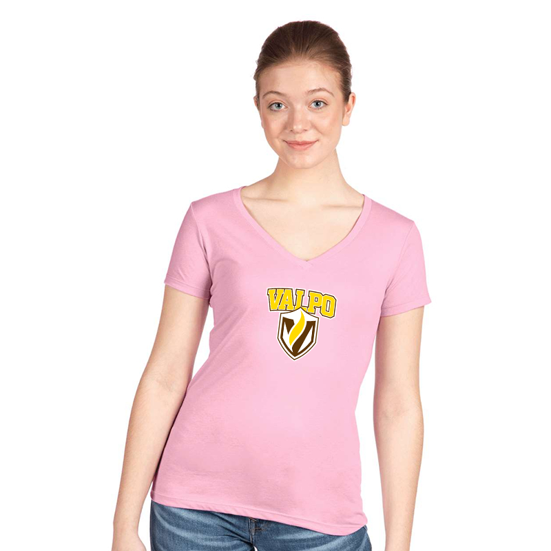 Women's Valparaiso Crusaders Next Level V-Neck T-Shirt