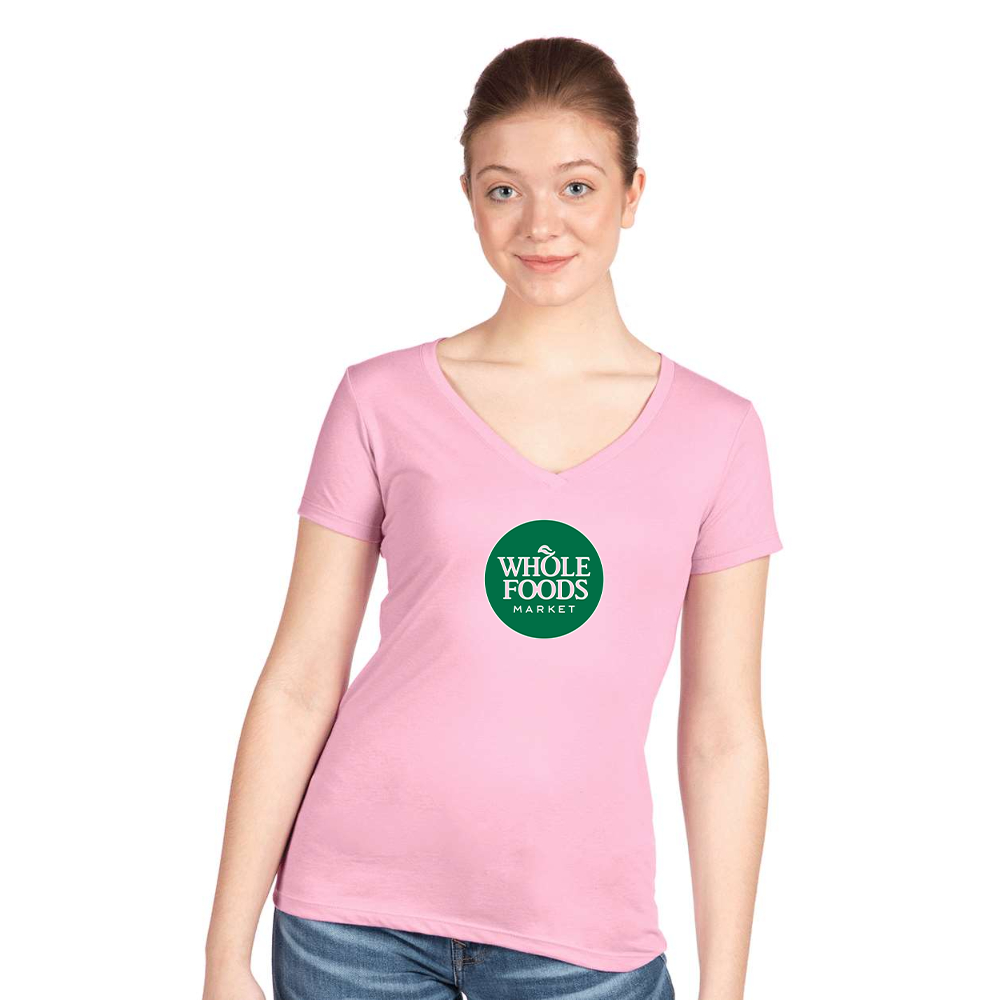 Women's Whole Foods Market  Next Level V-Neck T-Shirt