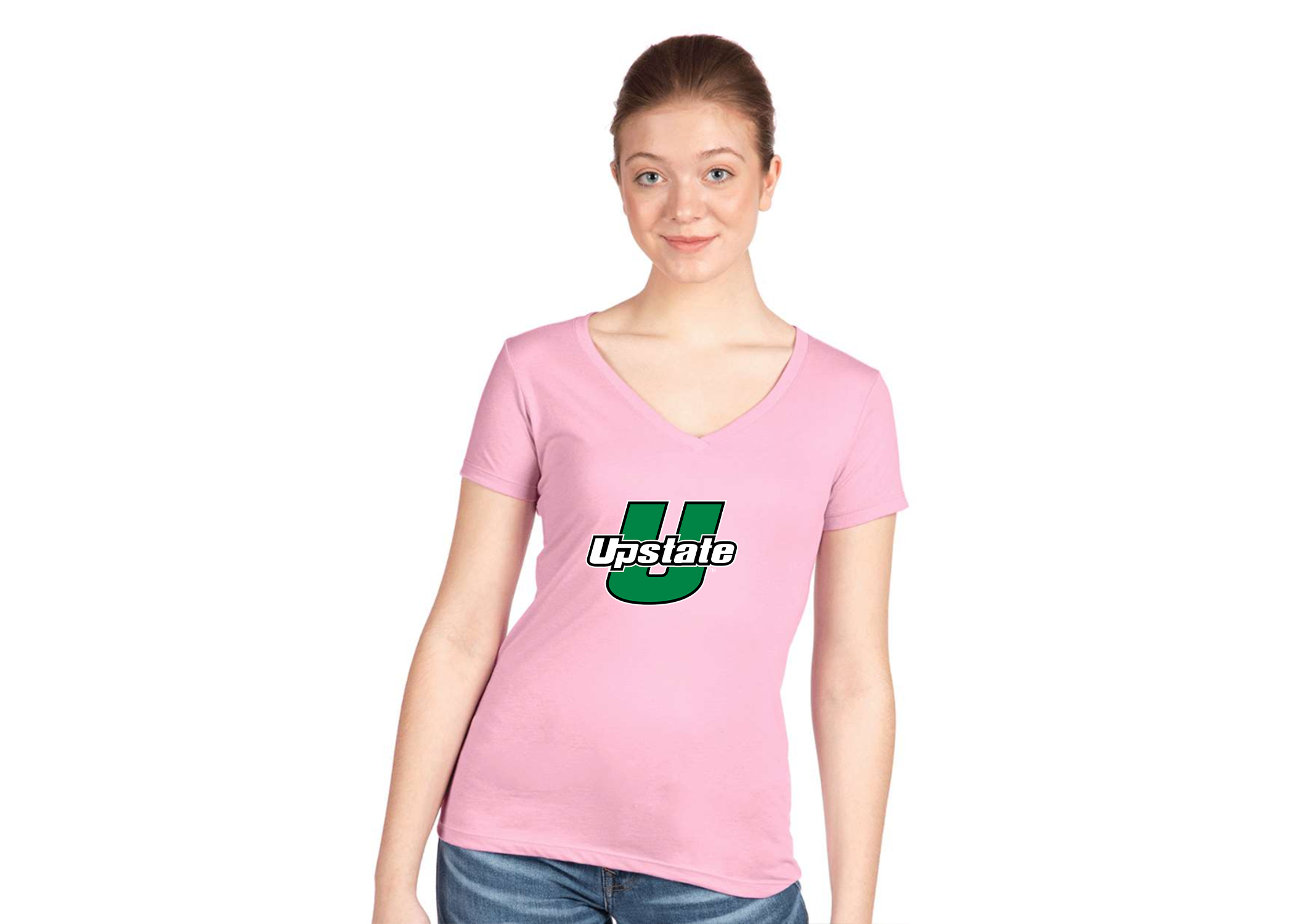 Women's USC Upstate Spartans Next Level V-Neck T-Shirt