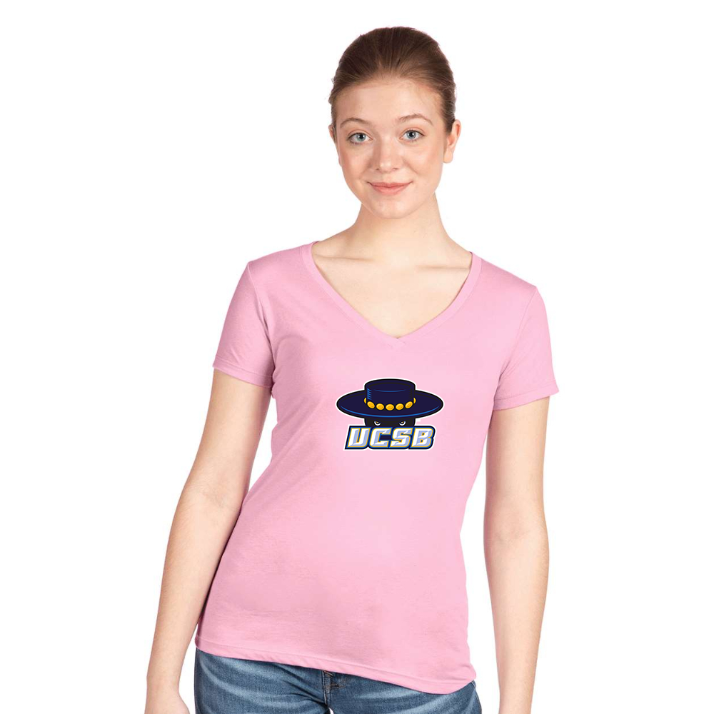 Women's UCSB Gauchos  Next Level V-Neck T-Shirt