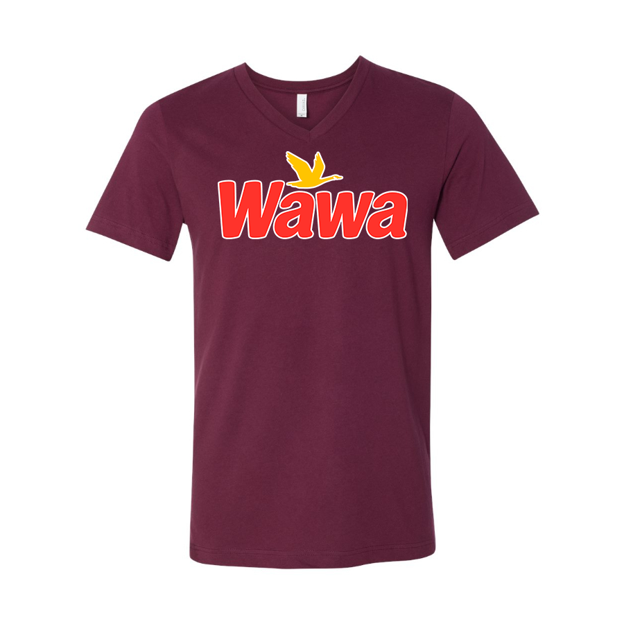 Men's Wawa Gas Station  BELLA + CANVAS - Jersey V-Neck T-Shirt