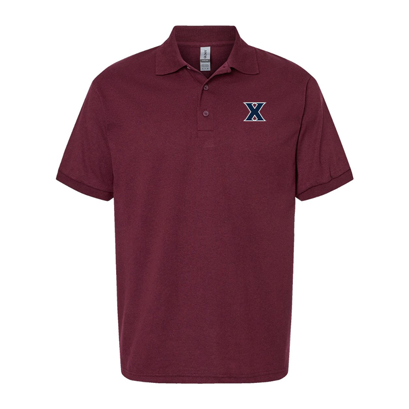 Men's Xavier Musketeers  Gildan Dry Blend Jersey Polo