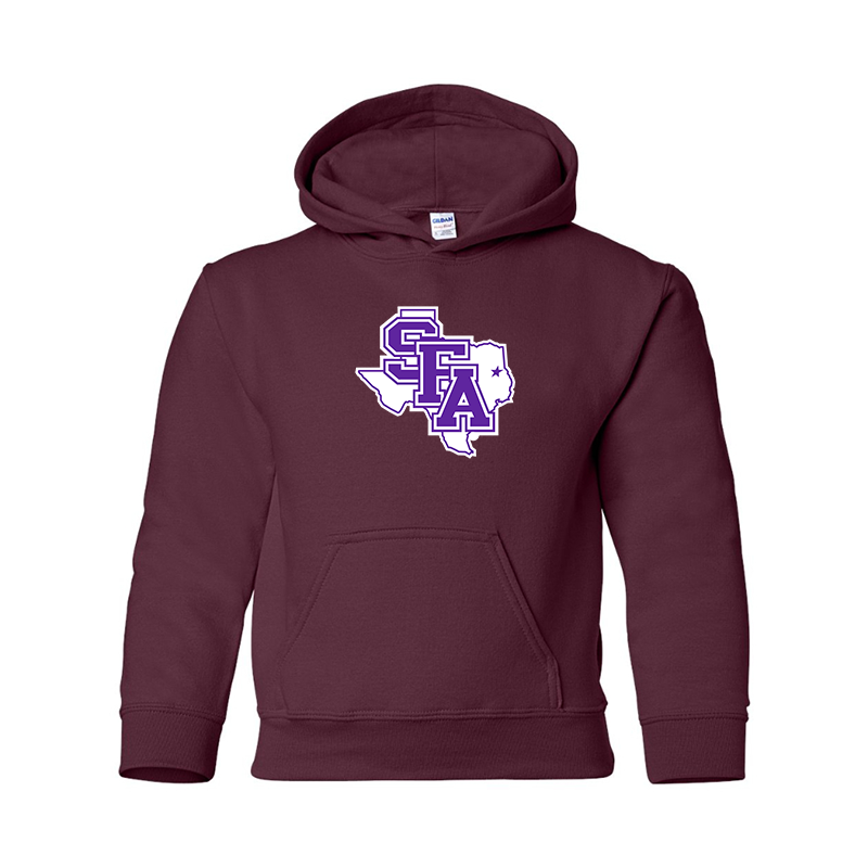 Youth Stephen F. Austin Lumberjacks  Gildan Heavy Blend  Hooded Sweatshirt